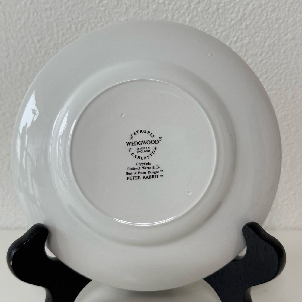Beatrix Potter Peter Rabbit Camomile Tea" 7” Nursery Plate-Wedgwood Barlaston - Picture 7 of 13